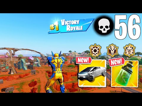 56 Elimination Solo Vs Squads "Build / Zero Build" Gameplay Wins (NEW! Fortnite Chapter 5 Season 3)