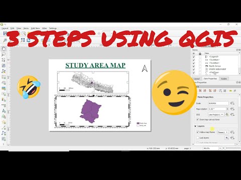 QGIS Tutorial: Create a Study Area Map in Minutes Using QGIS