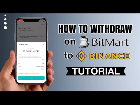 How to WITHDRAW crypto on BITMART to Binance Exchange | App Tutorial