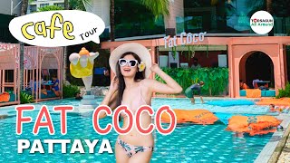 🍹 FAT COCO Beach: Cafe Club Pattaya, Thailand [4K]