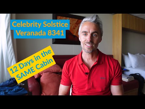 Celebrity Solstice Veranda Cabin 8341 Room Tour