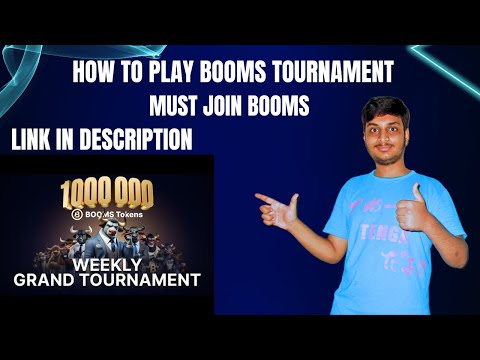 How to play booms tournament | Booms Airdrop