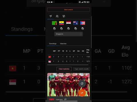Vietnam vs Singapore prediction based on elo ratings. ASEAN Championship knockout 2nd leg 2024-12-29