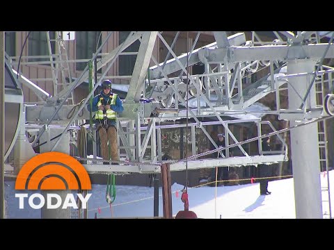 Crack in Colorado ski lift leaves riders stranded for nearly 5 hours