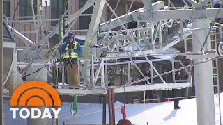 Crack in Colorado ski lift leaves riders stranded for nearly 5 hours