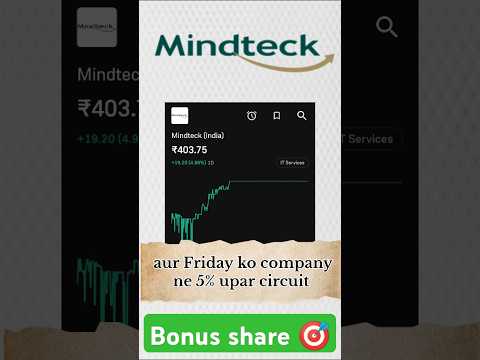 Mind teck bonus share || today news update || #shorts