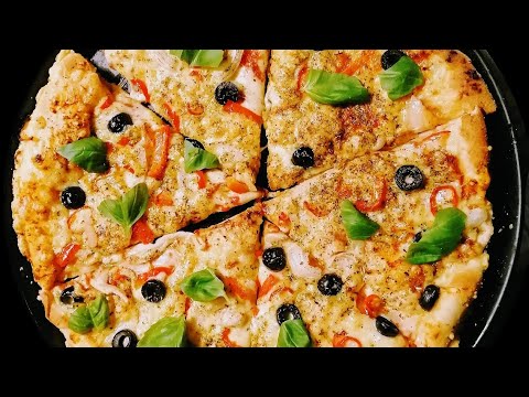 fluffy and soft pizza recipe | pizza dough recipe | Easy homemade pizza dough recipe | pizza |