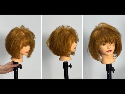 Creative Short Layers Bob Haircut Tutorial Women With Easy Short Hair Cutting Techniques