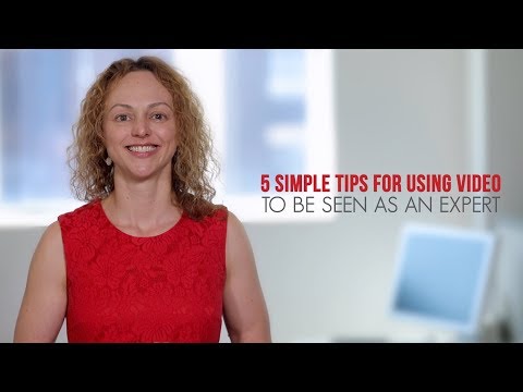 Video on LinkedIn - 5 tips to be seen as an expert