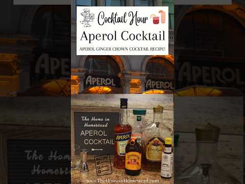 Aperol Cocktail | Aperol Ginger Crown Cocktail Recipe!