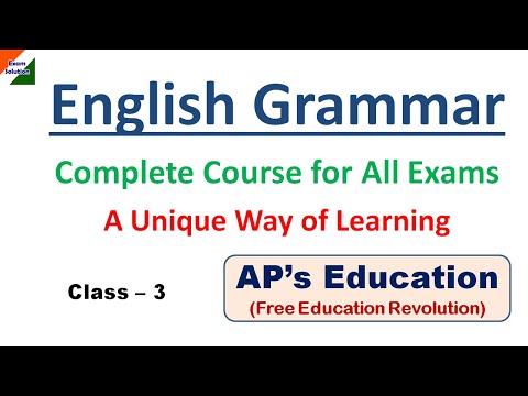 English Grammar Full Course. Class 3. For SSC GD, CGL, CHSL, MTS, CPO, BANK, WBCS, WBPSC CLERKSHIP.