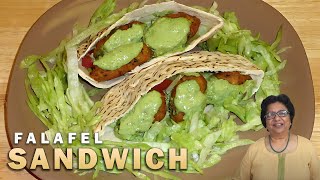 Falafel Recipe | How to make Falafel | Falafel Sandwich | Recipe for Falafel Sandwich by Manjula