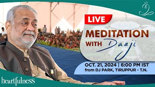 Live Meditation With Daaji | 21 Oct 2024 | 6.00 PM | DJ Park | Tiruppur | Tamil Nadu