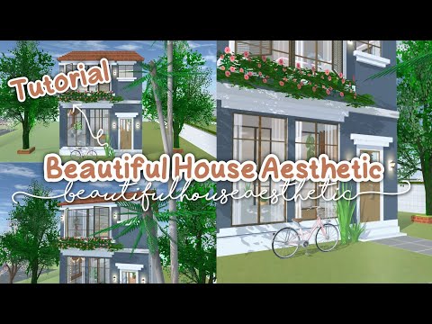 Beautiful House Aesthetic Tutorial ✨🪴 : Sakura School Simulator