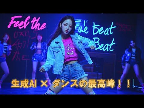 Dancing in front of the black wall    (K-pop style)