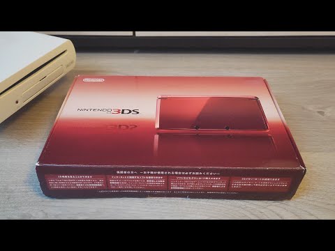 Nintendo 3DS OG Flare Red Unboxing In 2024 in perfect condition with all manuals and AR cards!!!