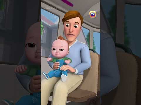 Wheels on the Bus - Baby Starts Crying #Shorts #ChuChuTV #NurseryRhymes #KidsSongs