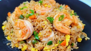 the best shrimp fried rice | recipe quick & easy better than takeout #shrimpfriedrice