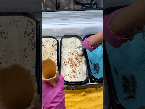 Ice cream Scoop on a waffle cone #lotus #dessertlovers #gelato #tasty #yummy #youtubeshorts #uk