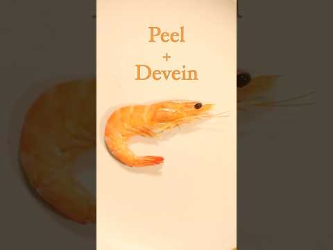 Peel & Devein a prawn in seconds