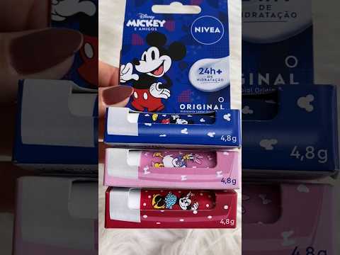 NIVEA - Comprei a Nova Linha de Hidratante Labial da Nívea Disney, Mickey e Amigos.