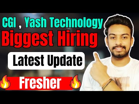 CGI, Yash Technology Biggest Hiring Announced | OFF Campus Drive for Fresher 2025, 2024 Batch