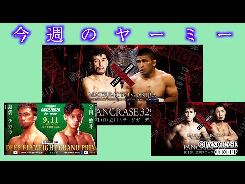 【今週のヤーミー】アキラタイトルマッチ！UFCで前代未聞の事件！？井村塁、宇田悠斗出撃！【格闘技ニュース】