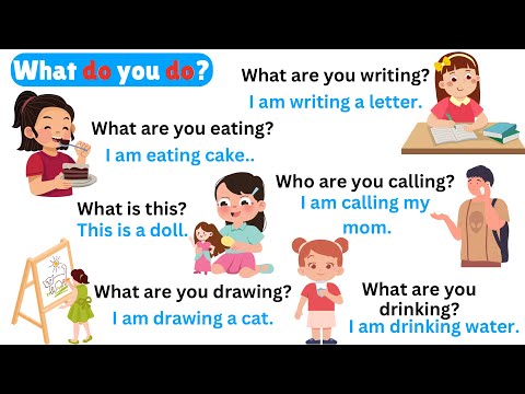 What do you do? Action Verbs For Beginners | Daily English Sentences | Speak With Kid |Action Verbs