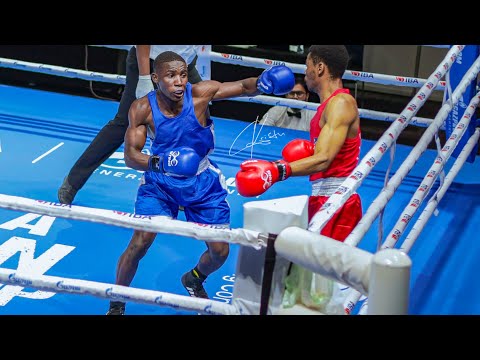 MANDELA BOXING CUP- KASIM MURUNGI DEFEAT Namibia 's NDEVELO BY TKO