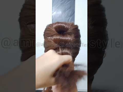 Party hairstyle for short hair #hairstyle #shortsvideo #hairstyletutorial