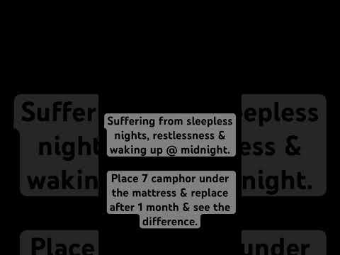 Remedy for sleepless night.     #remedy #sleeplessness #restlessness #anxiety