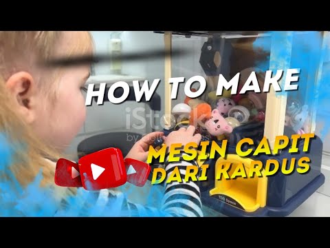 DIY ✂️ Cara Membuat Mainan Claw Machine dari Kardus #clawmachine #mesincapitboneka #diy