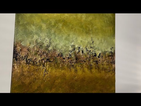 Amazing Textured Abstract Painting with hidden colours made with Sponge 🧽 #painting  #texture  #art