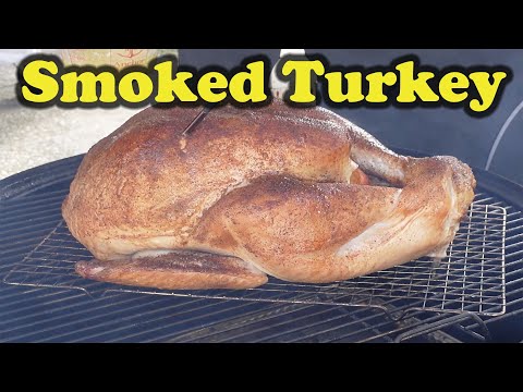 Smoked Turkey On Weber Smokey Mountain | Holiday Turkey | Turkey Recipe