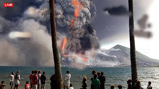 Japan Panic today: Japan's Sakurajima volcano erupts, spewing a column ash 3,400 meters into the sky