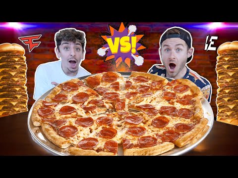 PRO EATER VS. FAZE RUG! (40,000+ Calorie Cheat Day Challenge)