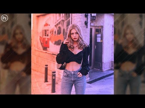 Adobe Photoshop Red And Blue Light Effects Tutorial | Easy and Quick | YM Graphicz