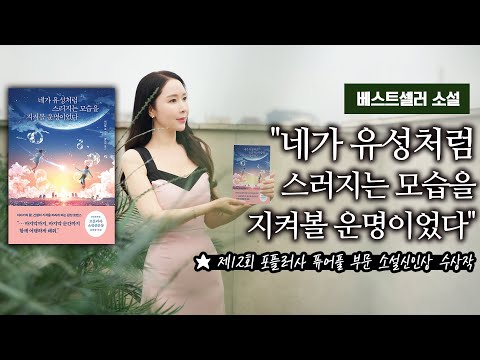 베스트셀러 소설  "네가 유성처럼 스러지는 모습을 지켜볼 운명이었다"