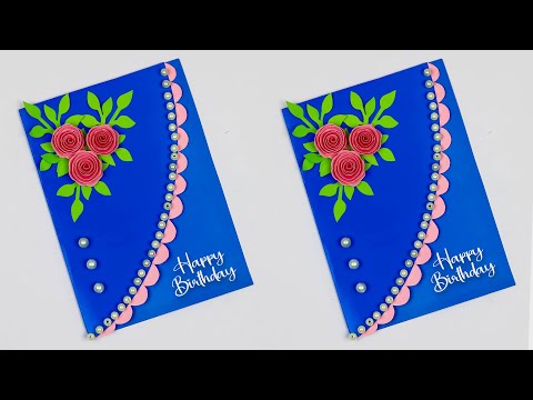 DIY : Happy Birthday greeting card for best friend / Birthday card ideas easy -  Handmade card