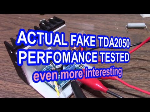 Counterfeit TDA2050 performance test - interesting results!