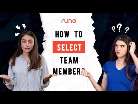 How to select your team members | Mobile App | Runo