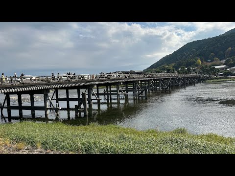 京都　渡月橋　嵐山周辺　2022年10月31日 紅葉状況　Togetsukyo Bridge