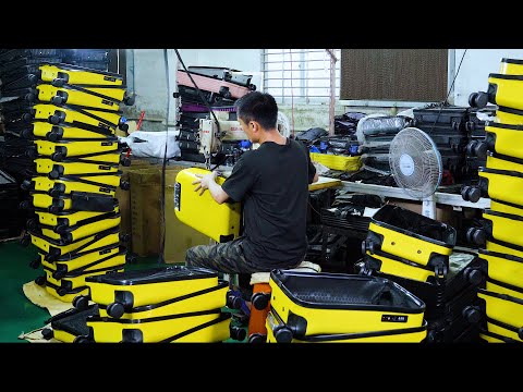 Inside a Chinese Luggage Factory: How Spinner Luggage is Mass Produced