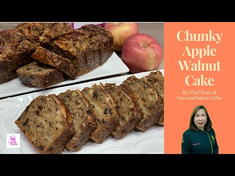 Chunky Apple Walnut Cake