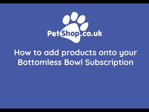 Petshop Bottomless Bowl Subscription