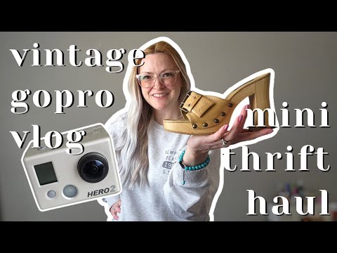 Mini THRIFT haul | Reseller VLOG with a VINTAGE GoPro