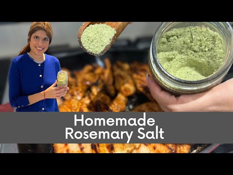 Homemade Rosemary Salt | #seasoning #giftideas #perimaskitchen #rosemary #salt #youtubeblack