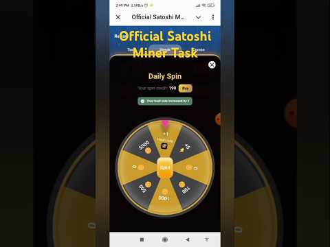 Official Satoshi Miner Task #satoshiminer #airdrop #task