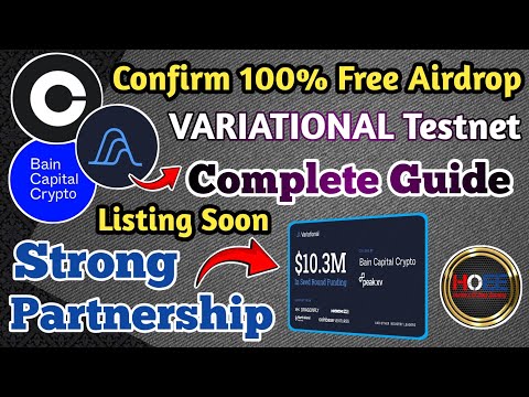 🪂 Variational Airdrop Complete Guide/Confirm 100% Airdrop/Backed By Coinbase Ventures & Many more