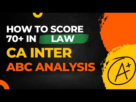 CA Inter LAW - ABC Analysis (Most IMPORTANT chapters)- May/Nov'23